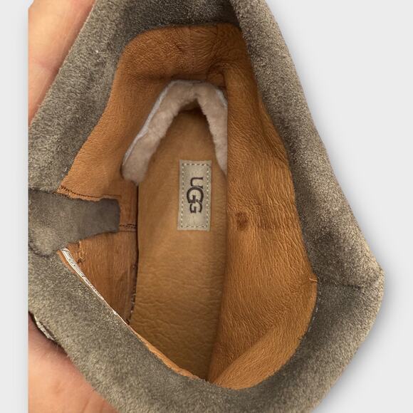 UGG Reid Slate Gray Suede Anke Boots Booties Women’10 - Picture 11 of 11
